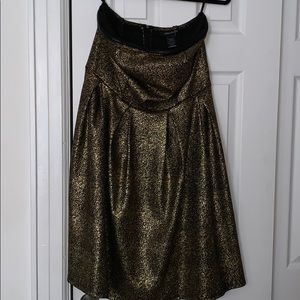 Ashley Stewart strapless bronze dress